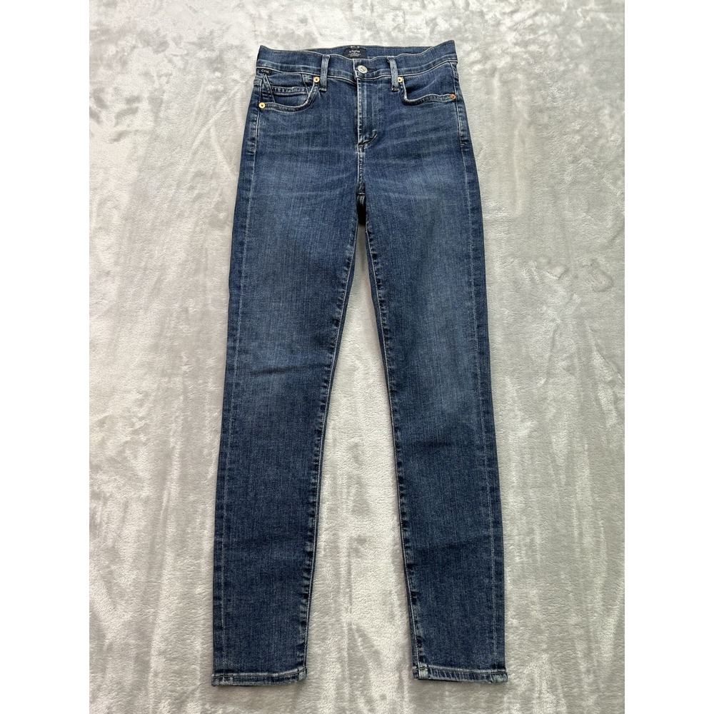 Citizens of Humanity Rocket Mid Rise Skinny Jeans Women's Size 25 Blue Faded